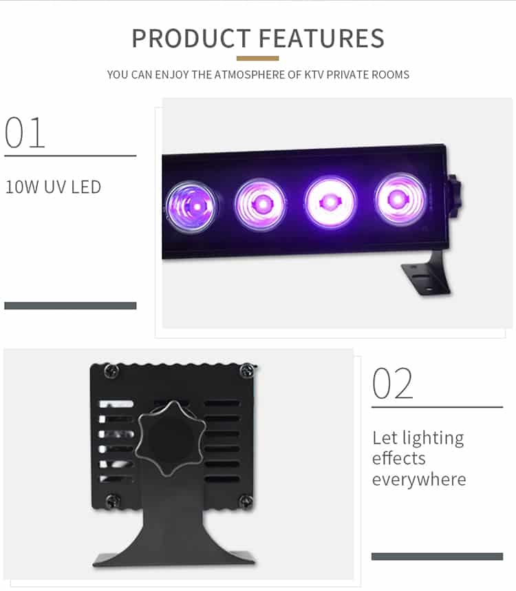 Rave Party - Kraftig Premium UV Lampe med 9 Lys!