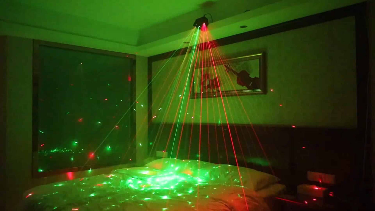 Rave Party Laser - Lyseffekt / Auto Musikstyring