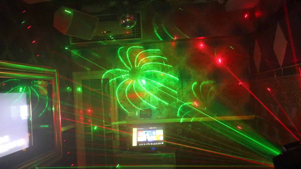 Rave Party Laser - Lyseffekt / Auto Musikstyring