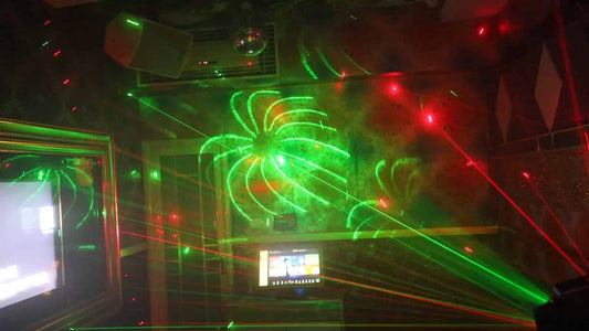 Rave Party Laser - Lyseffekt / Auto Musikstyring