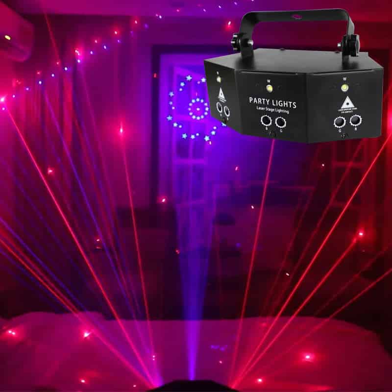 Rave Party Laser - Lyseffekt / Auto Musikstyring