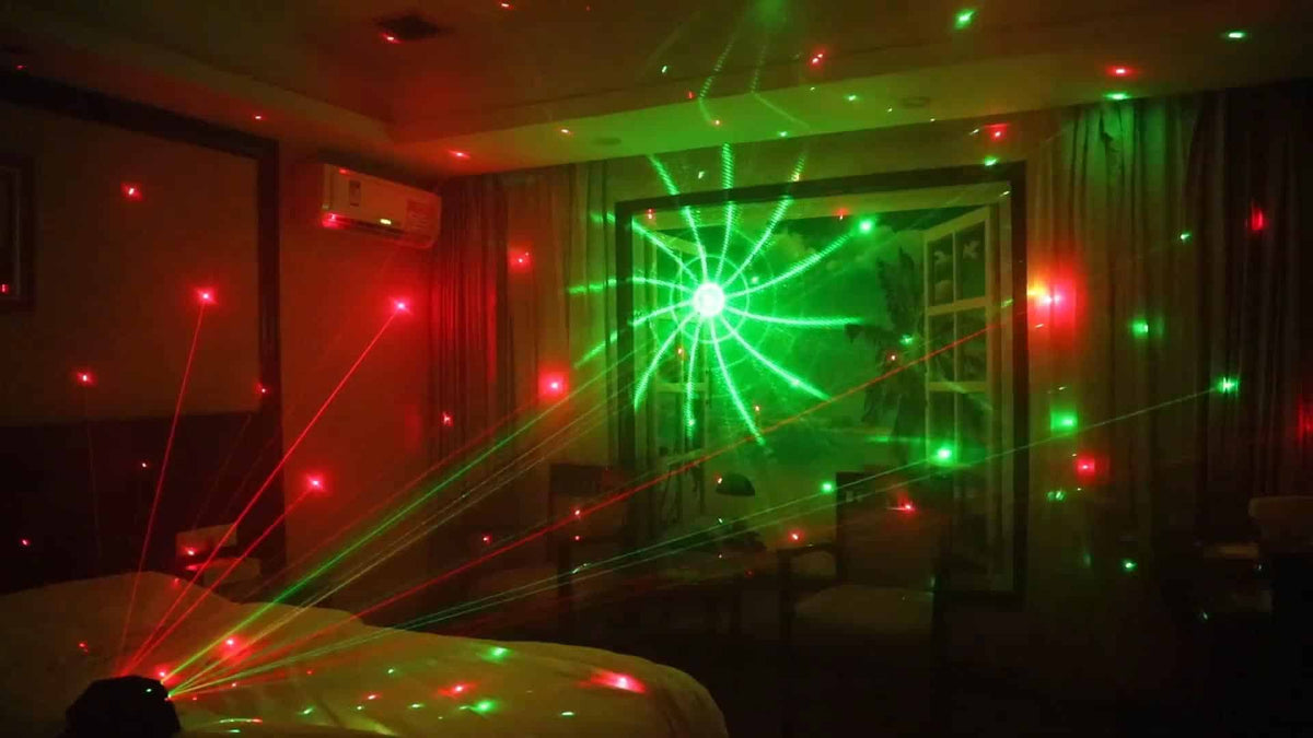 Rave Party Laser - Lyseffekt / Auto Musikstyring