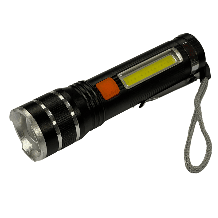 Super kraftig lommelygte med Zoom funktion- Lyser 3-500 meter - 1000 Lumen
