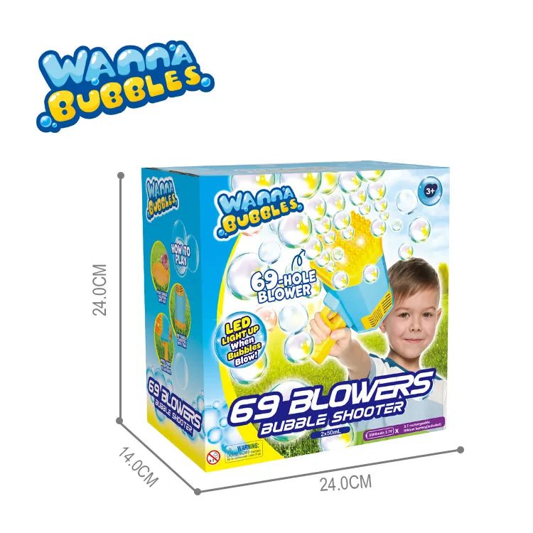 Vildeste Sæbeboble gevær med 69 huller!